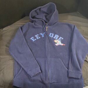 Disney Navy Fleece Jacket with Eeyore